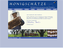 Tablet Screenshot of honigschaetze.de